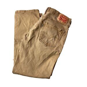 Levis 541 Mens Brown Stretch Jeans Relaxed Fit W34 L30